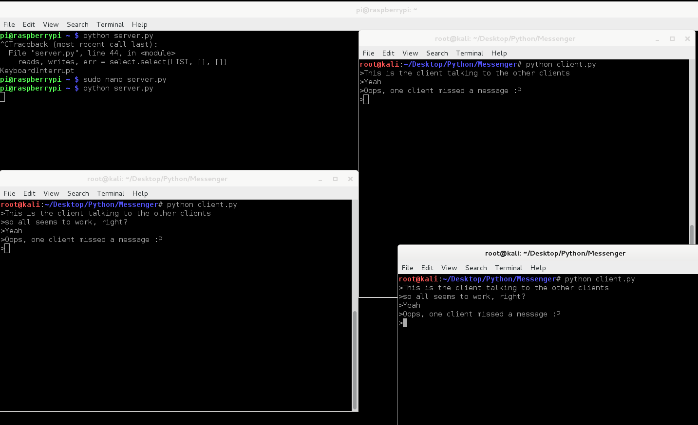 Simple group messenger/chat in Python