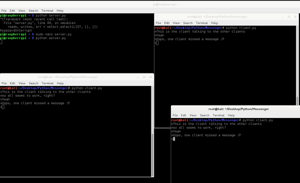 Simple group messenger/chat in Python